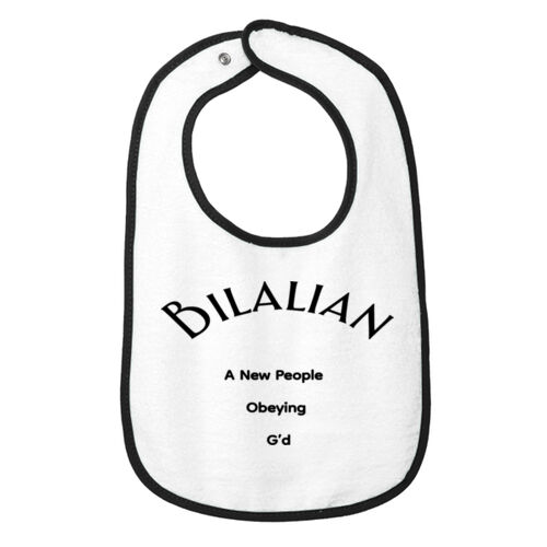 Bilalian Infant Contrast Trim Terry Bib Thumbnail