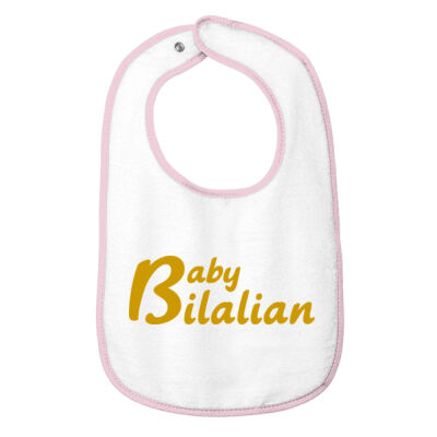 Baby Bilalian Infant Contrast Trim Terry Bib Thumbnail