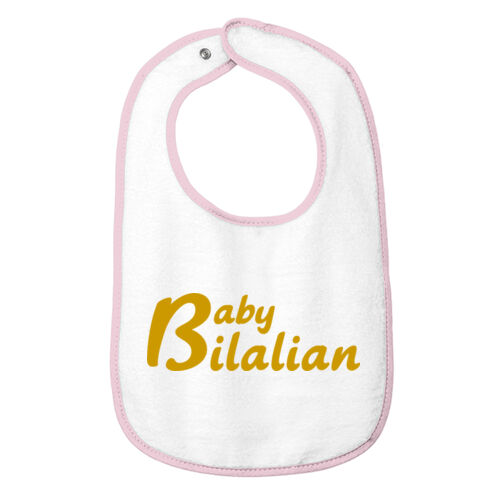 Baby Bilalian Infant Contrast Trim Terry Bib Thumbnail
