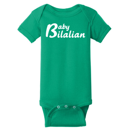 Baby Bilalian Infant Short Sleeve Baby Rib Bodysuit Thumbnail