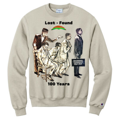 Lost - Found Print on Champion Crewneck Sweatshirt Thumbnail