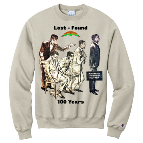 Lost - Found Print on Champion Crewneck Sweatshirt Thumbnail
