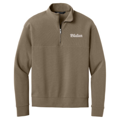Bilalian Embroidery  - Linear Texture 1/4 Zip Thumbnail