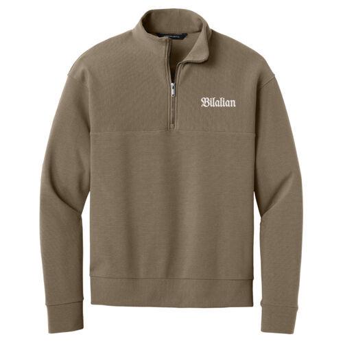 Bilalian Embroidery  - Linear Texture 1/4 Zip Thumbnail