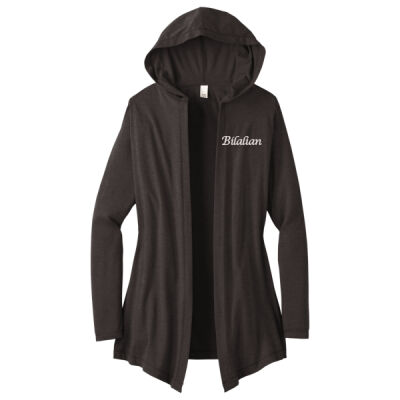 Bilalian Script Embroidered - Women's Perfect Tri ® Hooded Cardigan Thumbnail