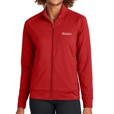 Bilalian Script Embroidered - Women's Sport Wick ® Stretch Full Zip Cadet Jacket Thumbnail