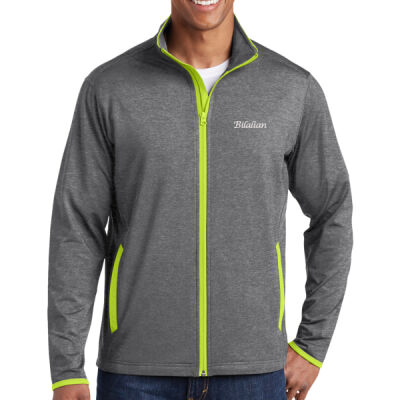 Bilalian Script Embroidered - Sport Wick ® Stretch Contrast Full Zip Jacket Thumbnail