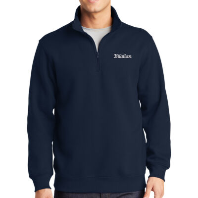 Bilalian Script Embroidered - 1/4 Zip Sweatshirt Thumbnail