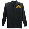 Long Sleeve Silk Touch Polo with Pocket Thumbnail