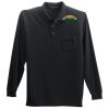 Long Sleeve Silk Touch Polo with Pocket Thumbnail